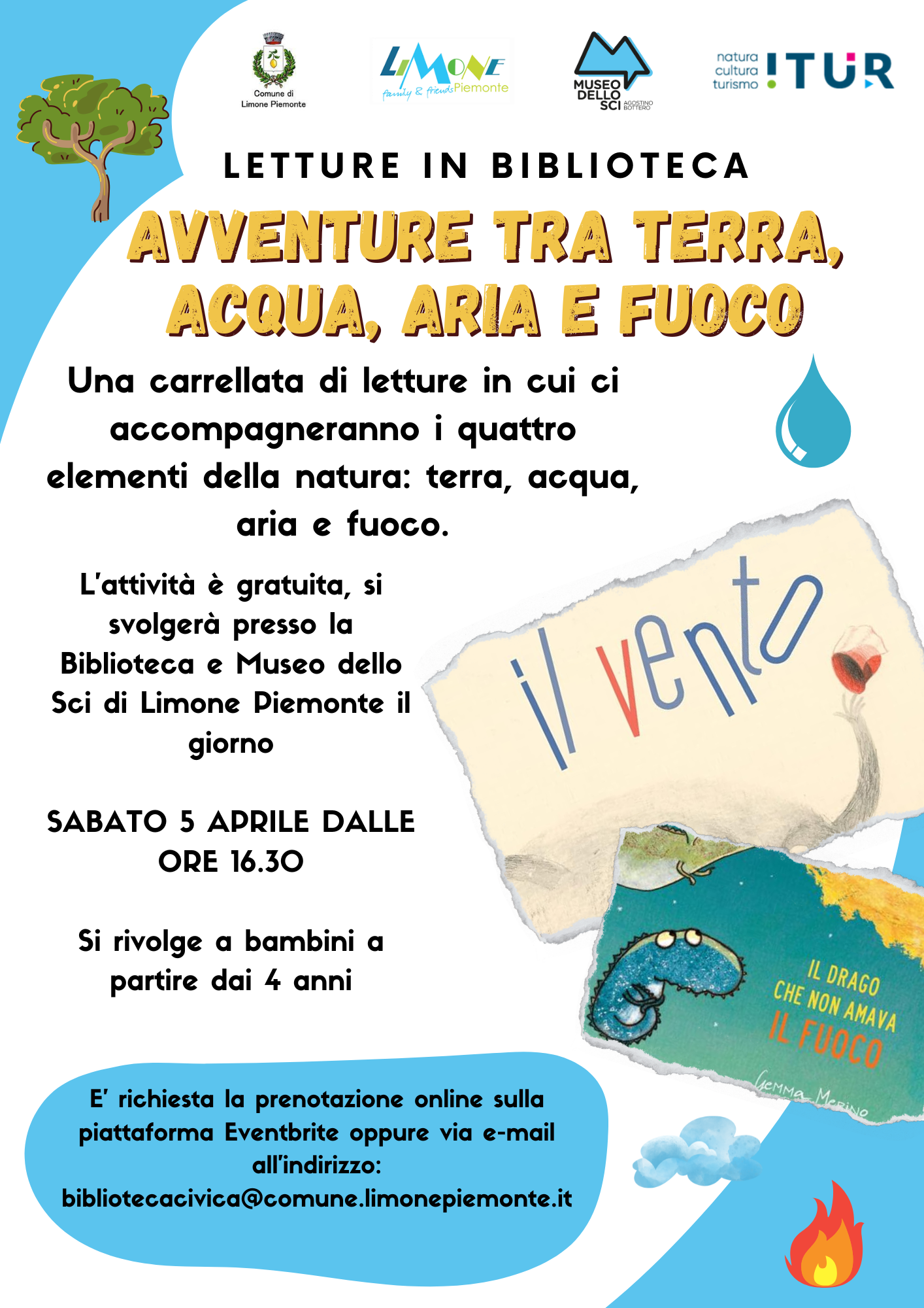 AVVENTURE TRA TERRA, ACQUA, ARIA E FUOCO